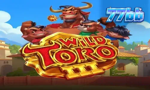 Cena vibrante das ruas espanholas com o touro Toro em destaque no slot Wild Toro 3